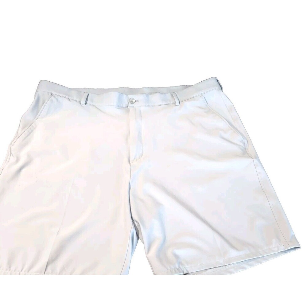 Greg Norman Men Shorts Khaki Tan Size 42 Polyester Golf Golfing Bermuda